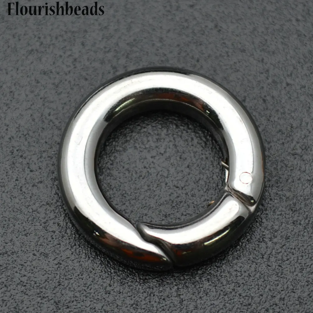

20mm Stainless Steel Round Circle Rings Jewelry Clasps Findings 10pc Per Lot