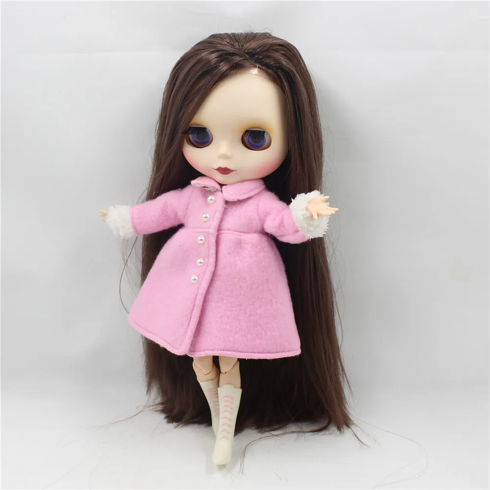Кукла ICY DBS Blyth темно коричневые волосы для суставов матовые Матовые Волосы лица 1/6