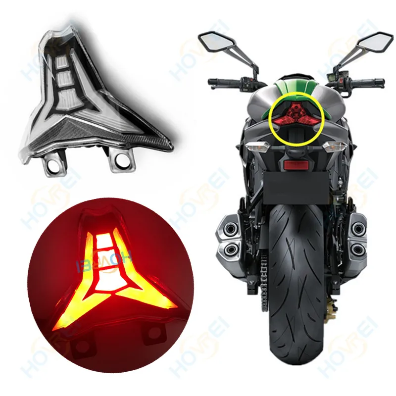 Задний фонарь для мотоцикла стоп сигналы поворота встроенный СВЕТОДИОДНЫЙ Kawasaki