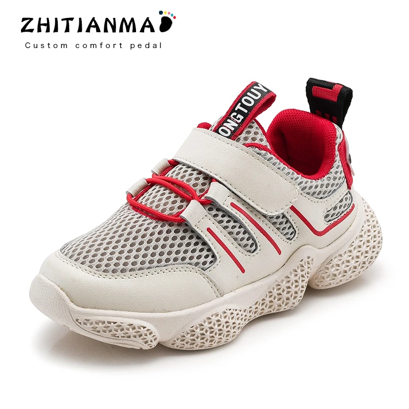 2019 New Summer Kids Shoes Casual Children Footwear Sneakers Single Mesh Breathable Girls Tennis Boys Sport Size 19001 | Детская одежда