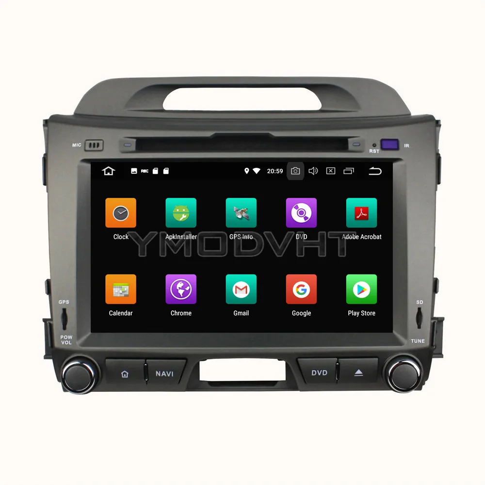 YMODVHT 8 дюймов Android 0 Восьмиядерный PX5 4 Гб ОЗУ 32 ПЗУ автомобильный DVD плеер Радио