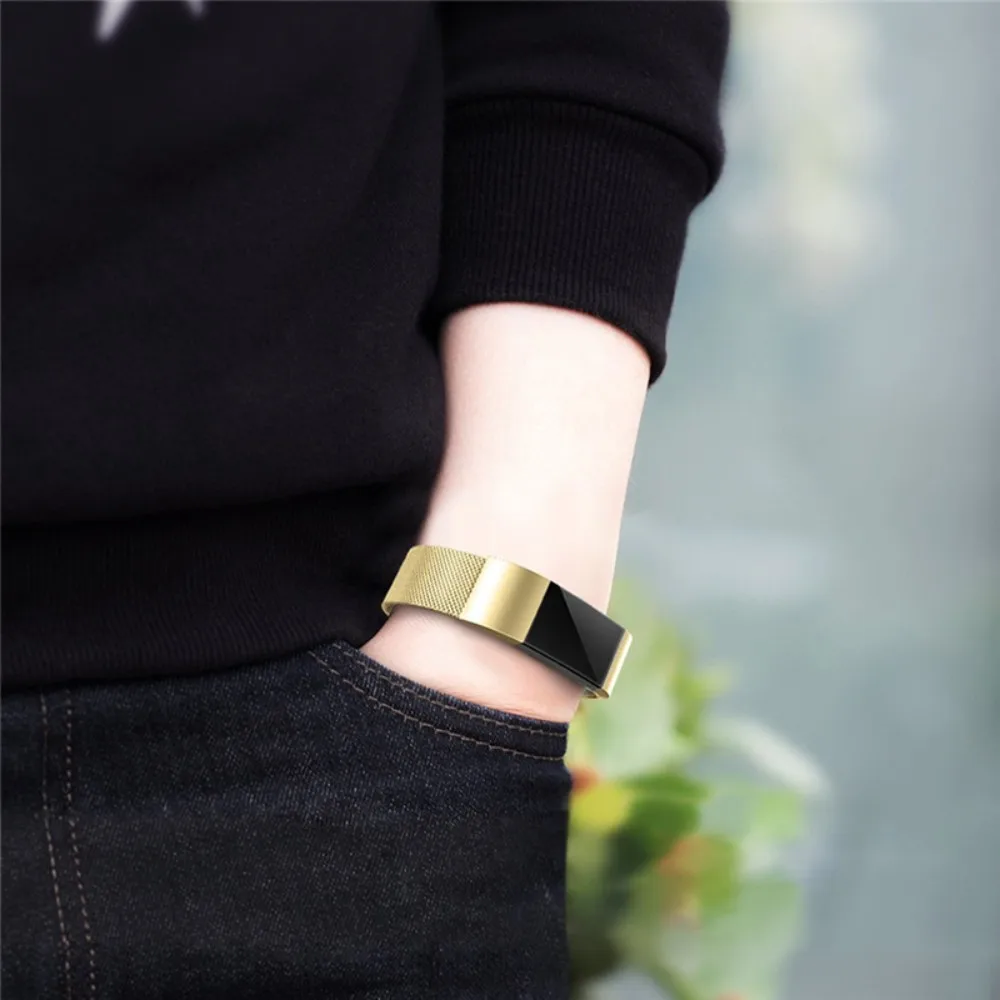 Luxury Magnetic Milanese Loop Wrist strap &amp Link Bracelet Stainless Steel Band Adjustable Closure for Charge 2 | Электроника
