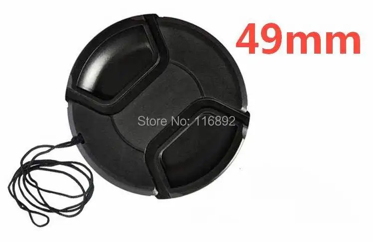

49mm center pinch Snap-on cap cover for 49mm camera Lens