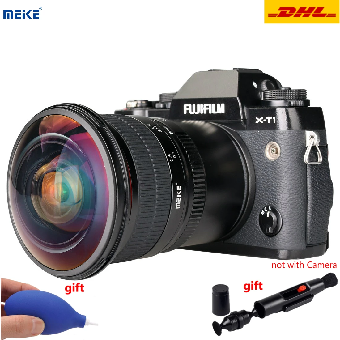 Объектив камеры Meike 8 мм F3.5 широкоугольный объектив рыбий глаз для Canon Nikon Sony Olympus