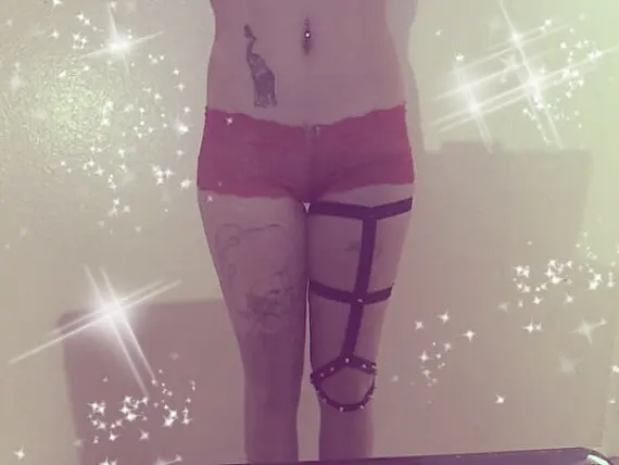 Горячая восторженные одежда пастельных подвязка в готическом стиле пояс для