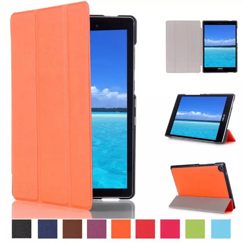 Ультратонкий чехол книжка из искусственной кожи с подставкой для ASUS Zenpad S 8 0 Z580