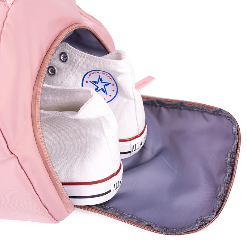 Sports Gym Bag with Wet Pocket & Shoes Compartment Waterproof Swim Overnight Travel Duffel Bag for Women