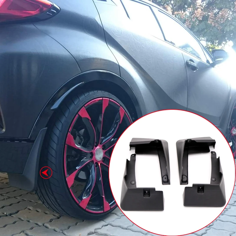 Автомобильный Стайлинг авто аксессуары 4 шт. Брызговики автомобильные литой всплеск щитки, брызговики брызговик для Toyota C-HR ЧР