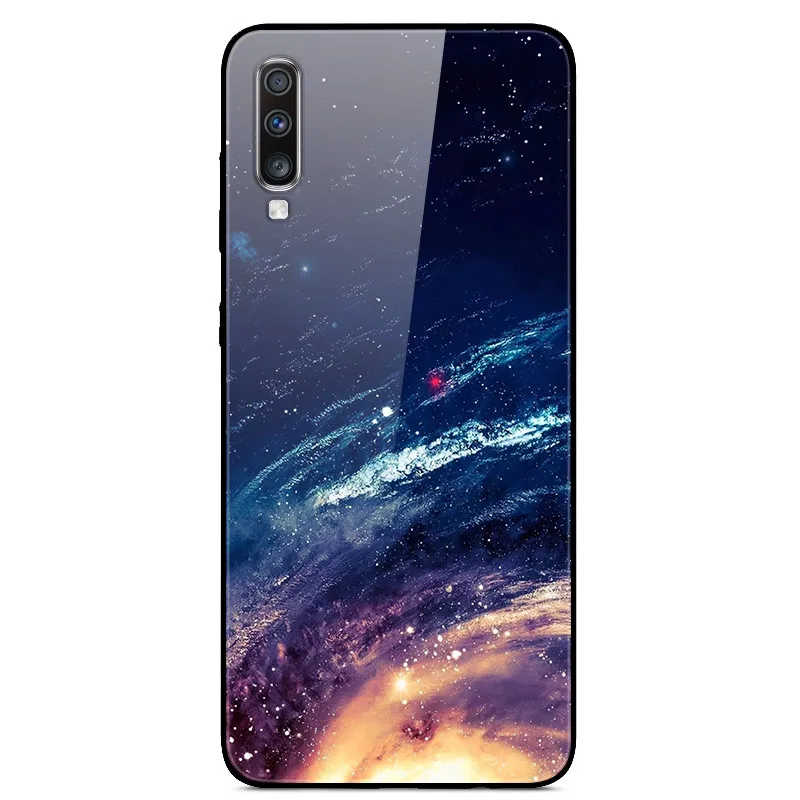 Для samsung Galaxy A70 чехол из закаленного стекла жесткий чехол s чехол для samsung Galaxy A70 чехол A705F Чехлы A 70 чехол для телефона - Цвет: 37