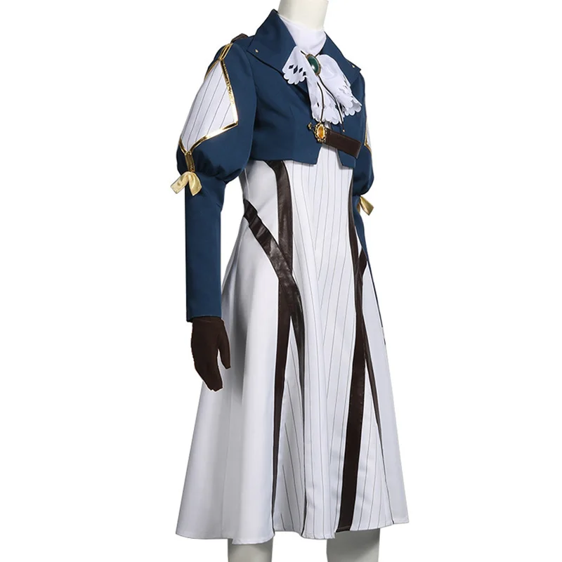 Coshome A фиолетовый Evergarden костюмы для косплея фиолетовые парики женское весеннее