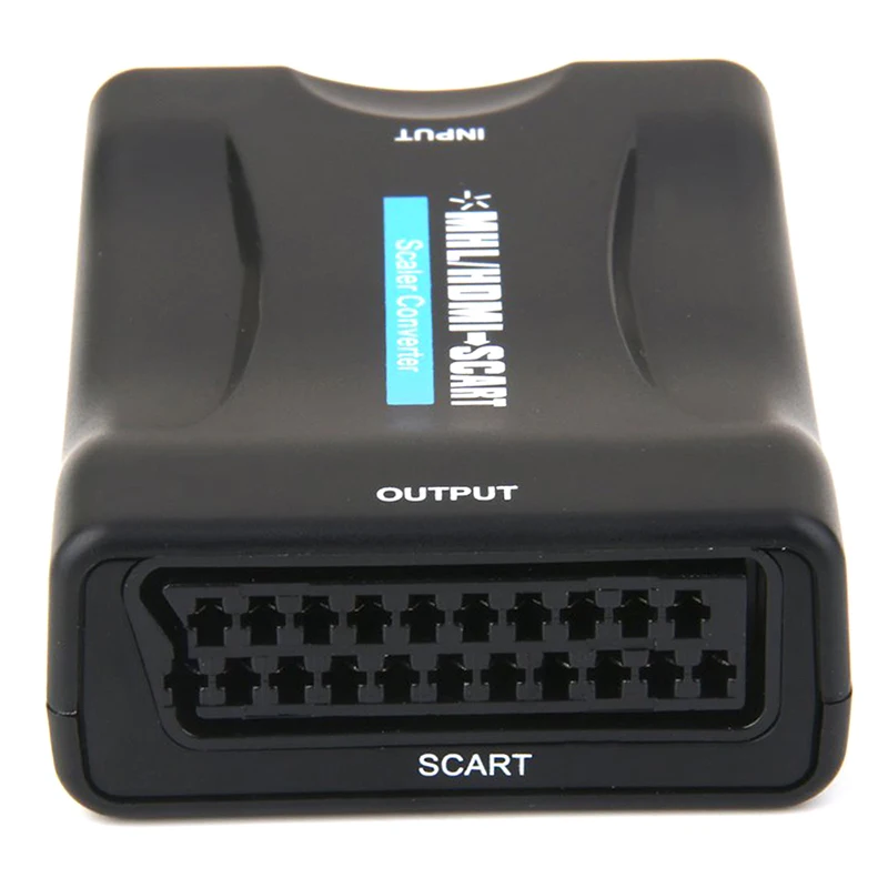 HDMI к SCART композитный видео конвертер стерео аудио адаптер + USB кабель черный| |