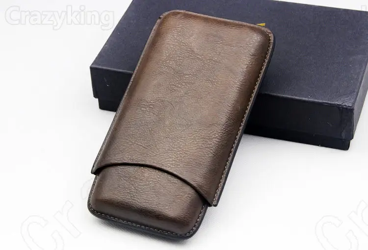 Новый 60 кольцо COHIBA кожаный держатель 3 трубки Путешествия сигары чехол Humidor | Дом и