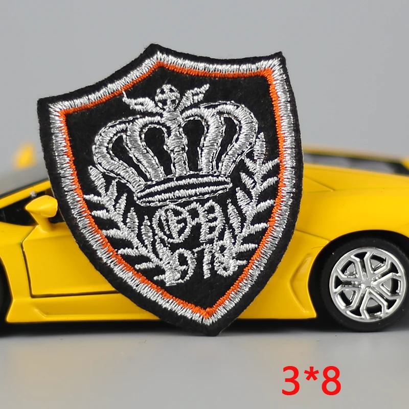 1P Корона детские брюки железа на вышитые патч для ткани мультфильм значок