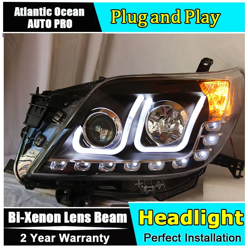 Тюнинг автомобилей светодиодный налобный фонарь для Toyota Land Cruiser Prado F150 фары 2010-2013