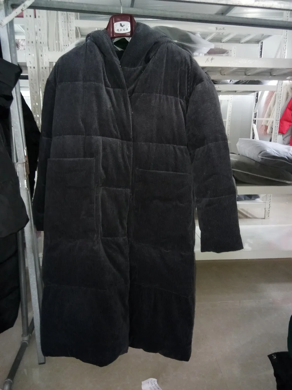 5XL Большие размеры зимние вельветовые ботфорты из текстиля уже настоящий пуховик женский двубортная одежда с капюшоном Теплый пуховик wq116