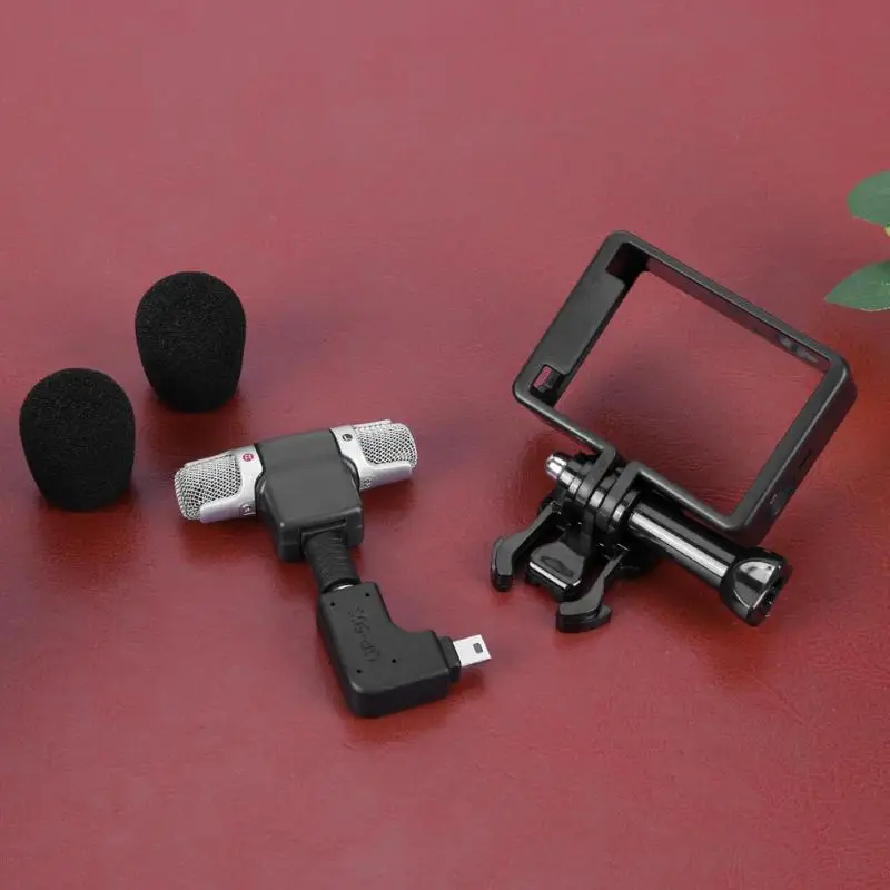 Мини микрофон ALLOYSEED 3 5 мм Спортивная экшн камера аксессуары для GoPro Hero 3/3 +/4 с