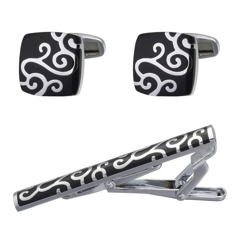 XKZM высококачественные запонки звенья зажим для галстука булавка подарок мужчин