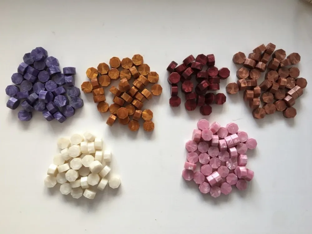 Новый 6 цветов Ретро уплотнительные восковые таблетки бусины/частицы/полоски