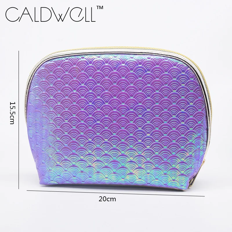 50 Pcs CALDWELL Laser Fish Scale Cosmetic Bag Hand-held Shell Organization Storage | Багаж и сумки