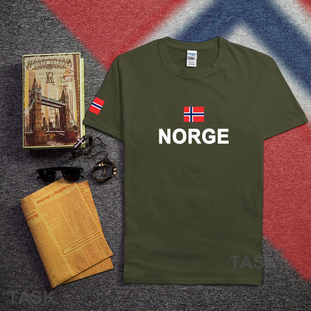 Норвегия Norge мужские футболки мода 2017 socceres трикотажные Наций хлопковая Футболка