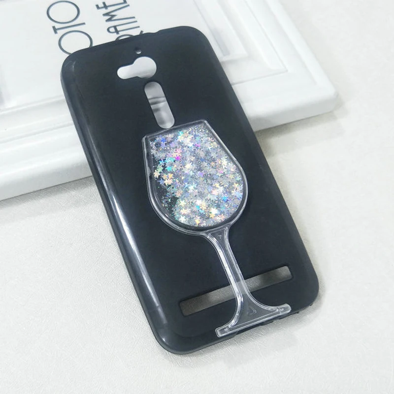 Cupcall For Asus Zenfone ZB500KL Bling Glitter Case Luxury Girl Woman Wine Glass Quicksand Sand cute Phone cover | Мобильные
