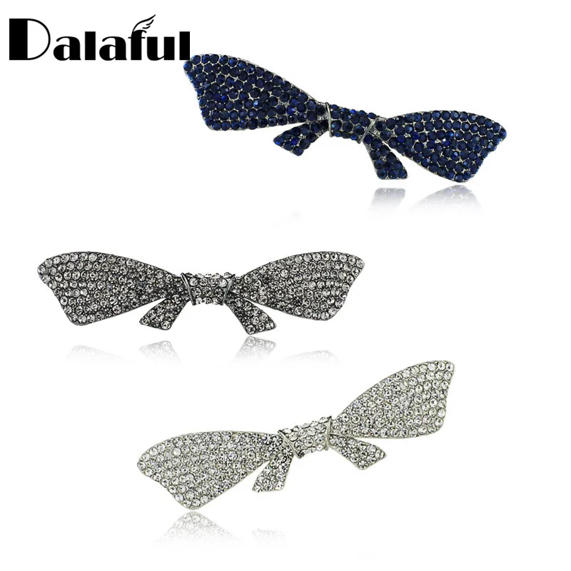 Элегантный Бант-бабочка с украшением в виде кристаллов шикарные волосы заколка