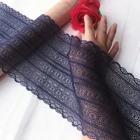 5yard/Lot темно-синий эластичный кружевной отделкой украшения платье кружевной ткани одежда Бюстгальтер рукава diy аксессуары SM423