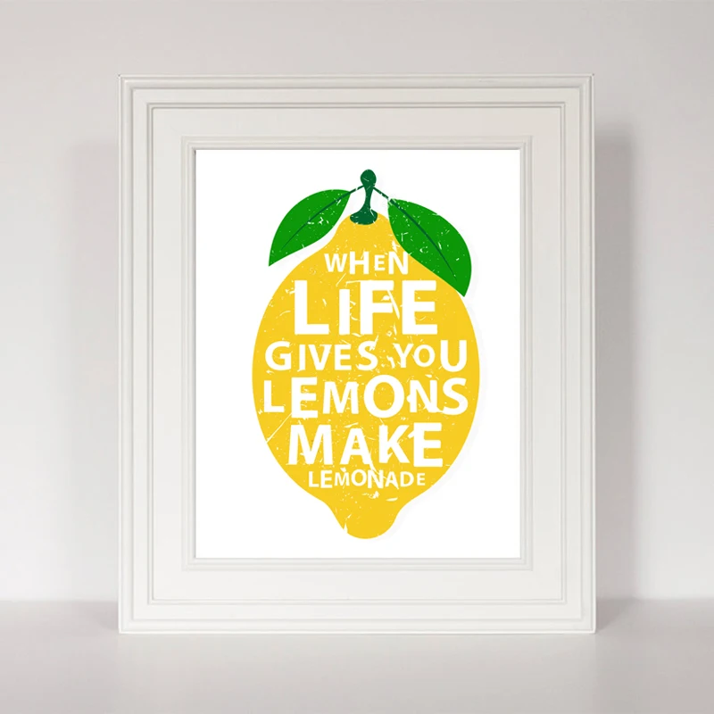 Современная Картина на холсте когда жизнь дает вам лимоны|art pictures|picture for kitchenwall art