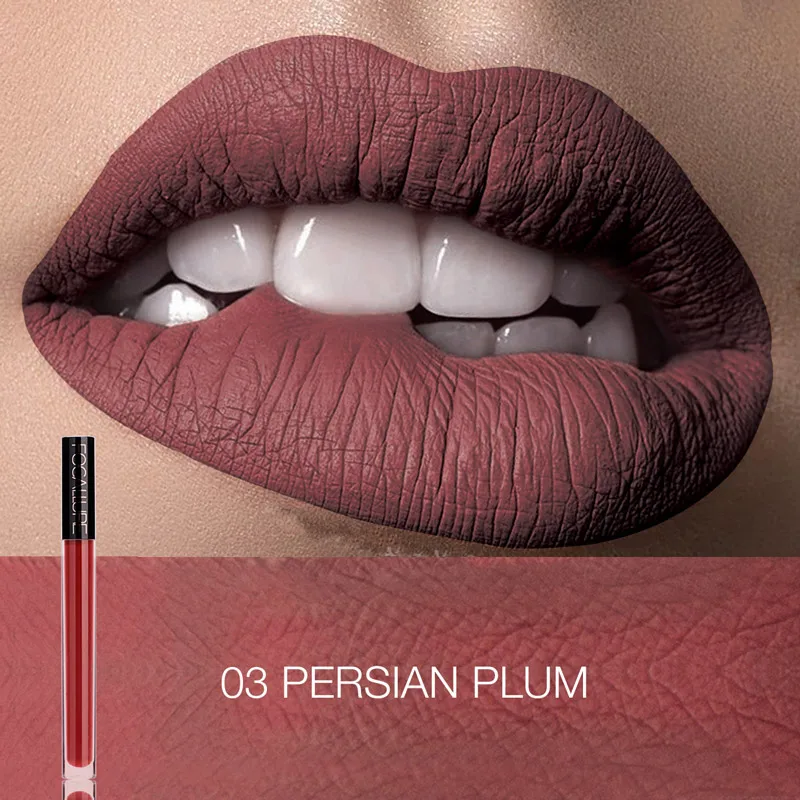 3 Focallure Matte жидкая помада водостойкая стойкая косметика для губ телесные оттенки 14 цветов Женская губная помада для макияжа - Цвет: 3