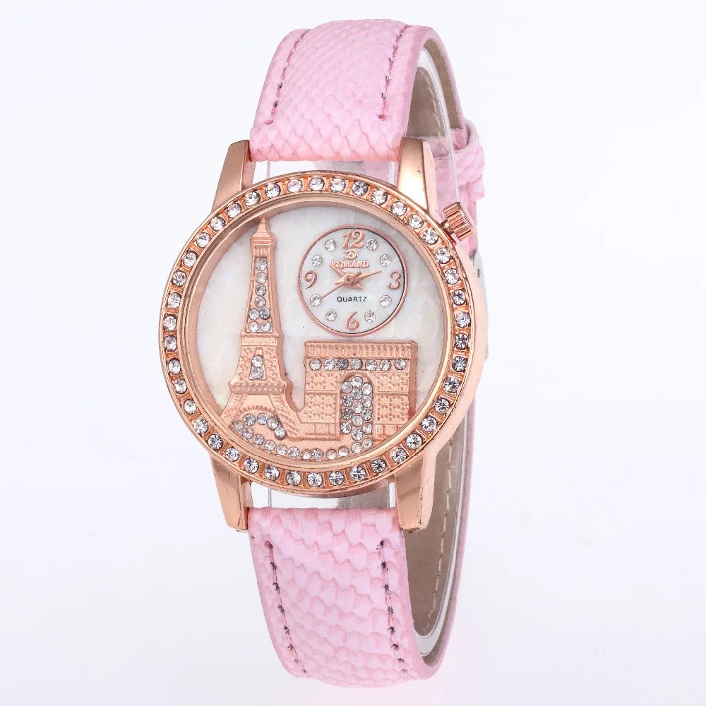 Женские часы Marque De luxe с Эйфелевой башней женские Модные Аналоговые кварцевые