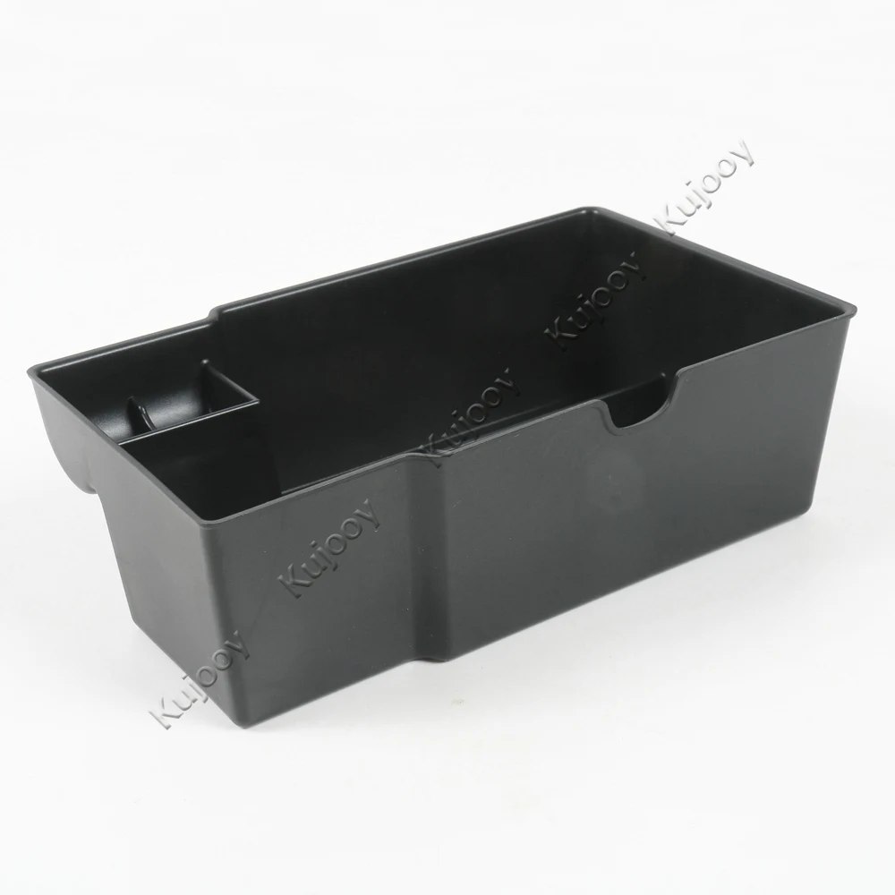 Черный ABS центральной консоли подлокотник коробка держатель Поддон Крышка