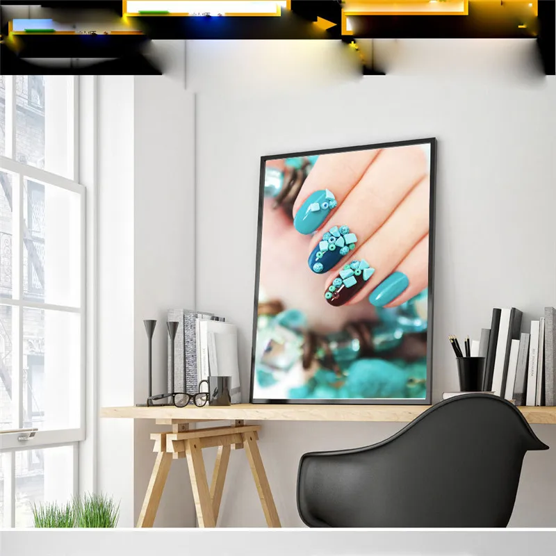 Скандинавская Картина на холсте для ногтей красочная картина современный