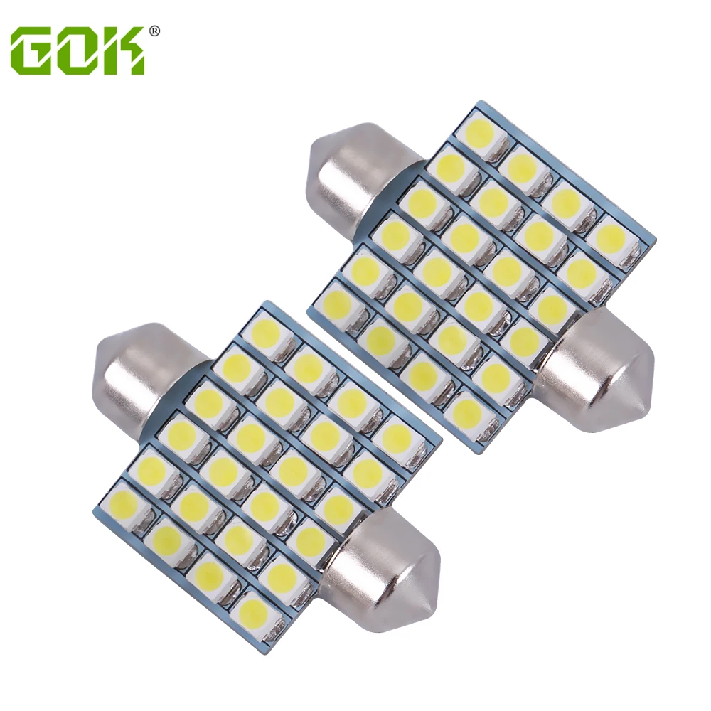 Festoon светодиодный светильник 31 мм/36 мм/39 мм/41 мм 1210 3528 smd festoon 24SMD автомобильный