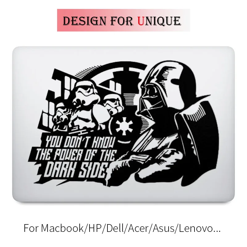 Наклейка для ноутбука с Дартом Вейдером и штурмовиком стикер Apple Macbook Pro Air Retina 11 12
