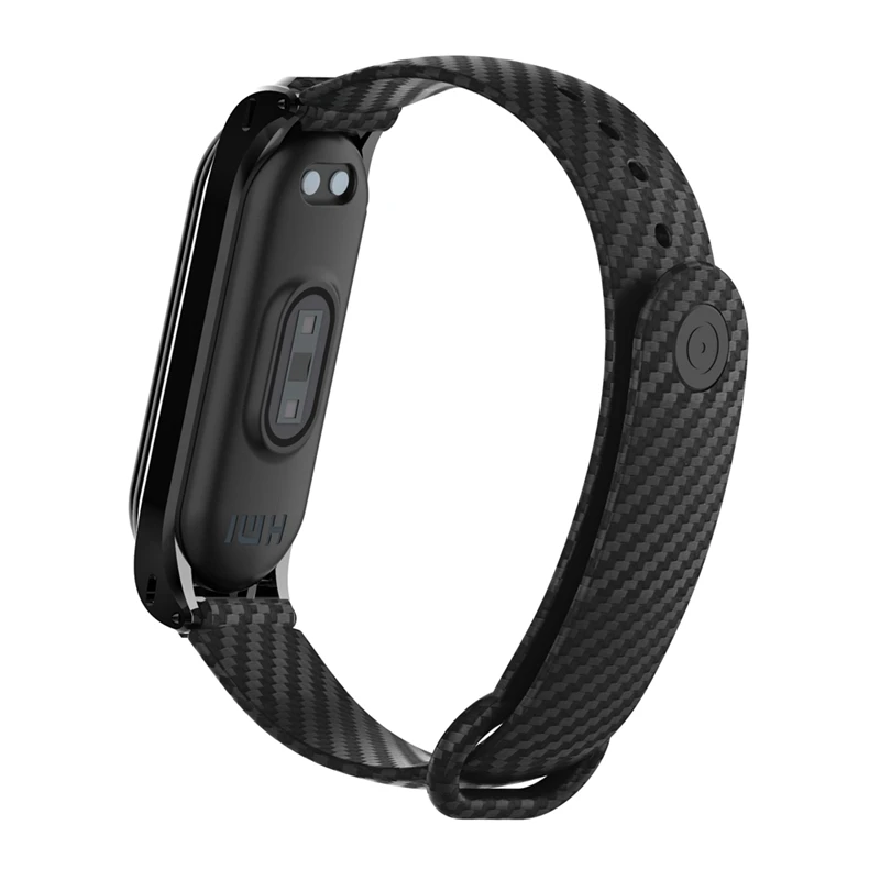YUEDAER высокое качество Mi Band 4 ремешок из мягкого кремния и углеродного волокна для Xiaomi Mi Band 4 ремешок металлический корпус браслет Miband4 черный синий