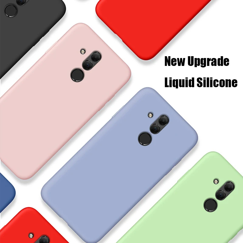 Чехол для Huawei Mate 20 Lite Mate20 lite жидкий силикон тонкая мягкая матовая задняя крышка Pro