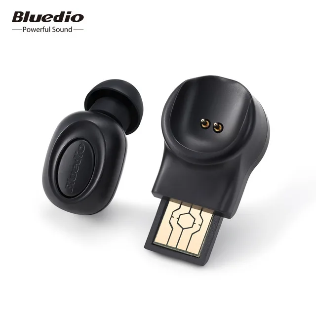Bluedio T-talking беспроводные наушники Bluetooth наушники для спорта в ухо со встроенным микрофоном с голосовым управлением хороший бас - Цвет: Черный
