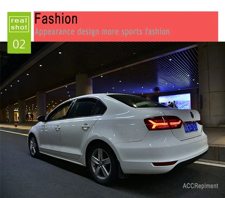4 шт. автомобильный Стайлинг для VW Jetta задний светильник s 2012- для Jetta светодиодный задний фонарь+ сигнал поворота+ тормоз+ задний светодиодный светильник