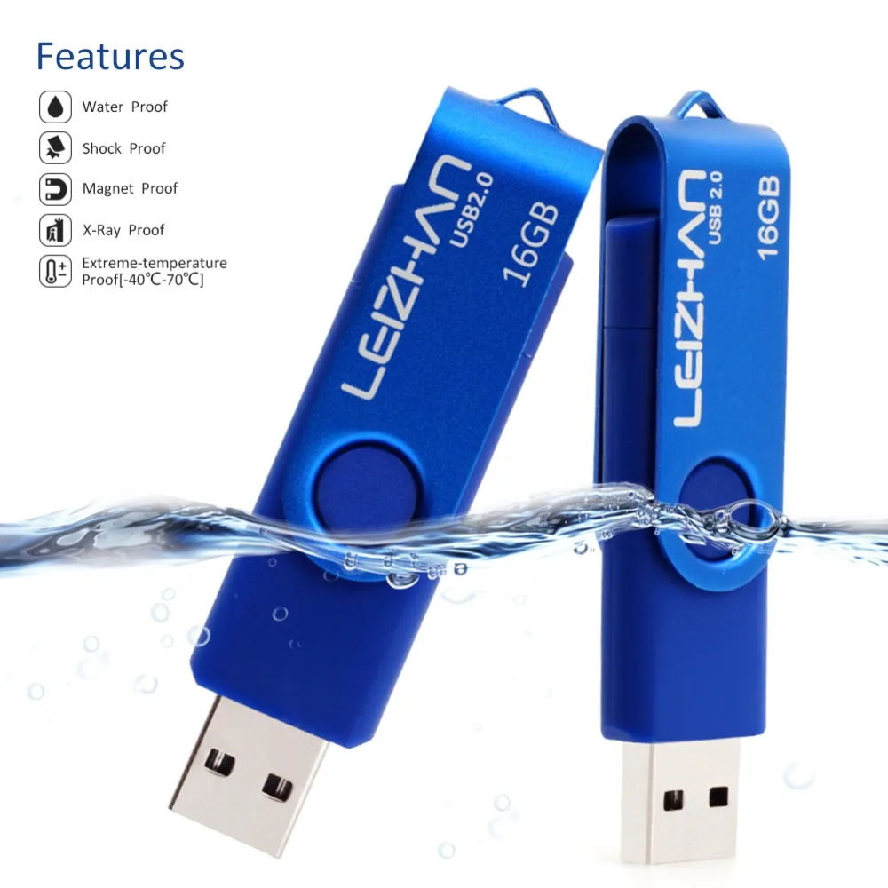 Флэш накопитель LEIZHAN USB2.0 64 ГБ 32 двойная Флэшка 16 карта памяти для фото 8 флэш