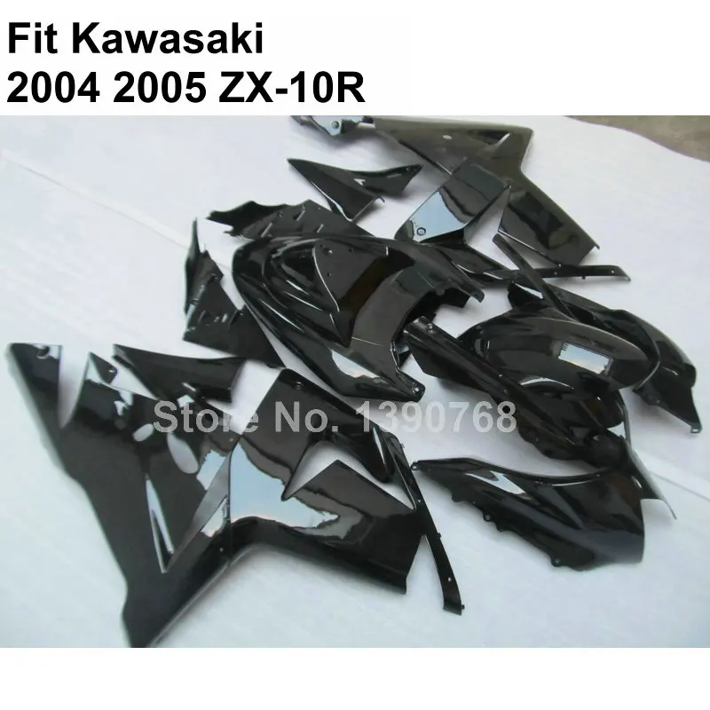 Бесплатный пользовательский комплект обтекателей для Kawasaki Ninja ZX10R 2004 2005