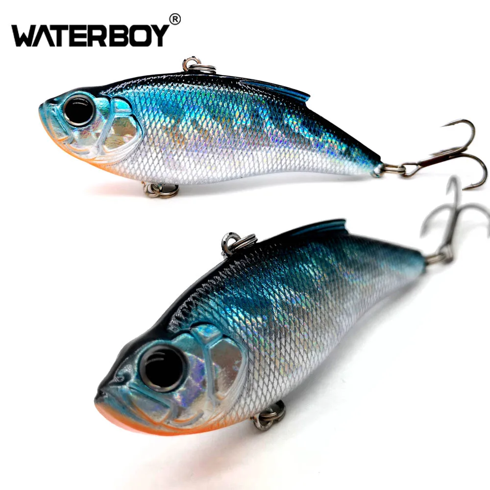 Color 6 WATERBOY 7.5cm16.5g VIB приманка жесткая искусственная Рыбалка Vibe Lipless новая пластиковая Вибрация жесткая шумная погремушка Тонущая вибрационная приманка - Цвет: Color 6