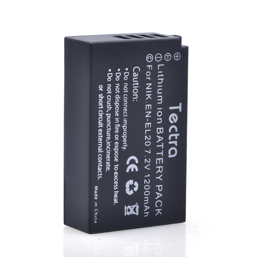 Tectra 3 шт./упак. EN EL20 7 2 V/1200mAh Li Ion Сменный аккумулятор для камеры Nikon 1 J1 J2 J3 S1 Прямая