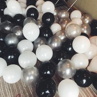 30pcslot 2 2g black white silver latex balloons birthday wedding party decorations air helium globos kids gifts supplies