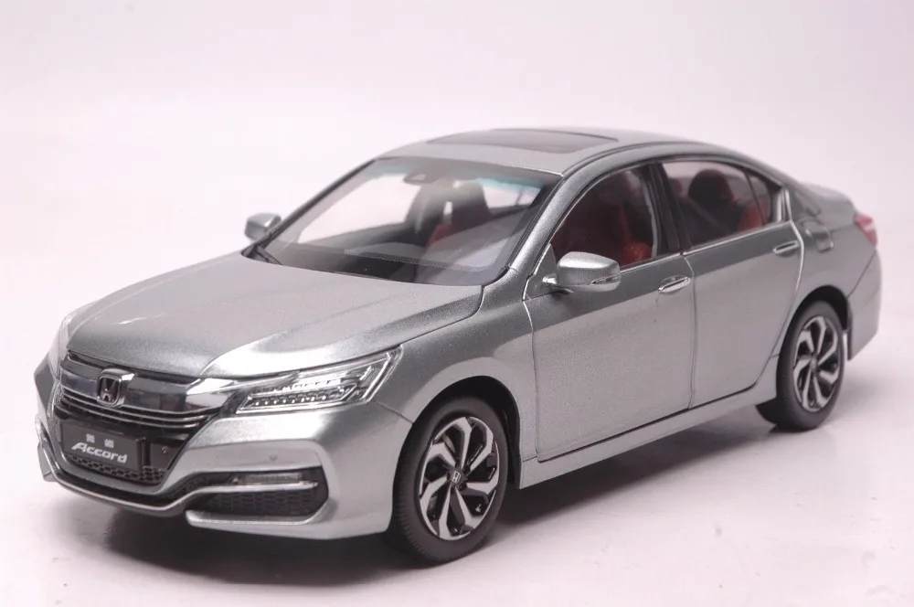 1:18 литая модель для Honda Accord 10 2016 серый сплав игрушечный автомобиль миниатюрная