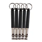 Ультразвуковой свисток для собак, суперзвуковой свисток для домашних животных, двухцветный брелок для ключей для щенков, для предотвращения лая, для собак