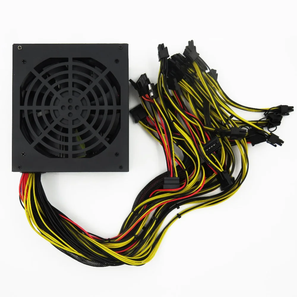 Горячая продажа PSU 1200 Вт источник питания для ETH miner mining эфириум 6 GPU или более карт |