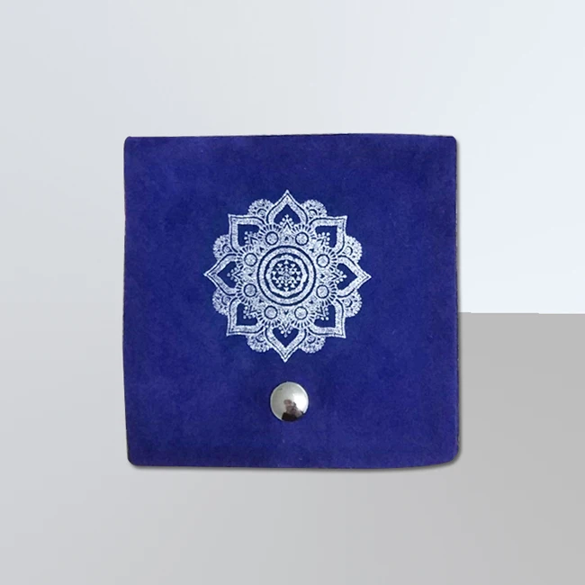 Blue Pouch-button Изготовленный на заказ роскошный дизайн печатная картонная бумажная коробка ювелирных изделий с печатью логотипа - Цвет: Blue Pouch-button