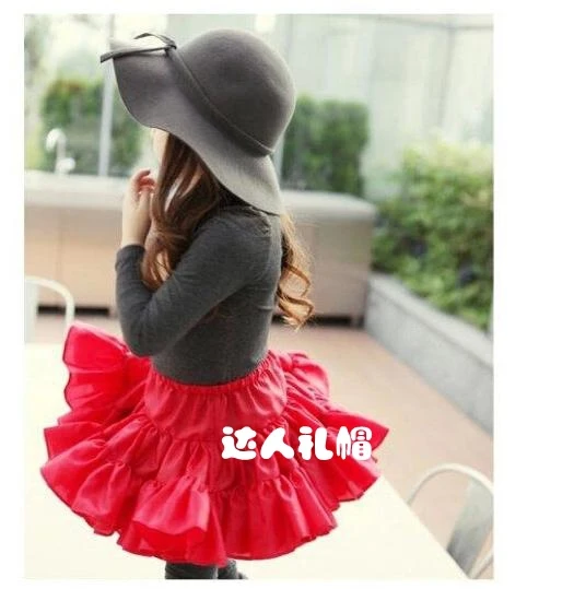 Детские шерстяные шляпы для взрослых девочек большая шляпа Одри Хепберн с