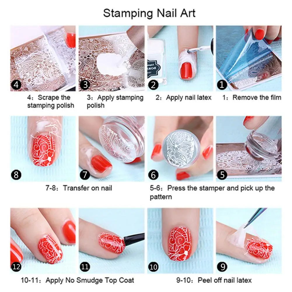 XY Fancy с двойной головкой желе силиконовые ногтей Stamper уплотнение украшения для маникюра штамп-печатка