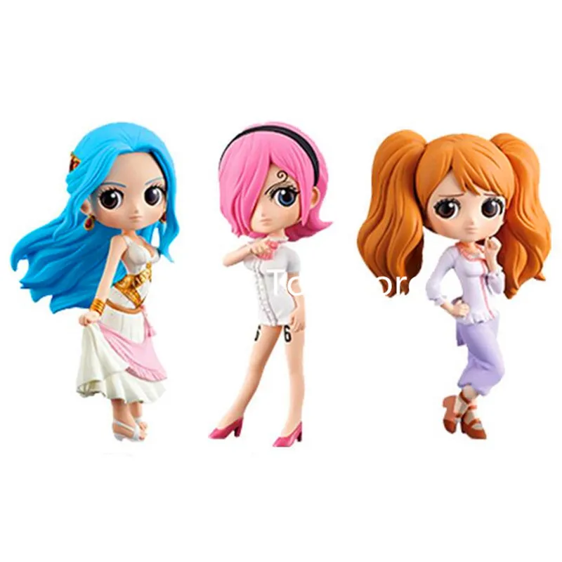 3 шт./лот Q Posket One Piece Petit Nefeltari Vivi Vinsmoke Reiju Charlotte Pudding PVC экшн фигурка Коллекционная